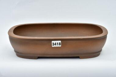 Ovale Tokoname Schale unglasiert