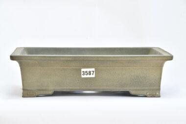 Antike, rechteckige Tokoname Schale